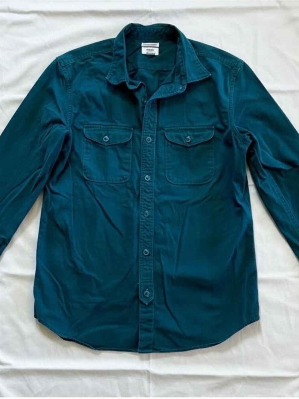 Old Navy Green Pine Your Mann Heavy Twill Shirt Mens Medium